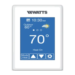 Watts W561 WiFi Thermostat Manuel utilisateur | Fixfr