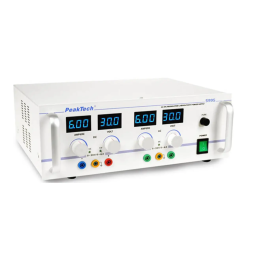 PeakTech P 5995 AC/DC Laboratory Power Supply 0 - 30 V/0 - 6 A Manuel du propriétaire | Fixfr