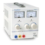 PeakTech P 6125 AC/DC Laboratory Power Supply 1 - 15 V/5 A Manuel du propri&eacute;taire