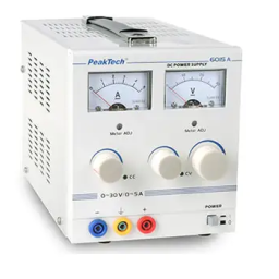 PeakTech P 6125 AC/DC Laboratory Power Supply 1 - 15 V/5 A Manuel du propriétaire | Fixfr