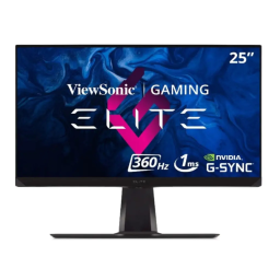 ViewSonic XG250 MONITOR Mode d'emploi | Fixfr