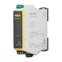 Vega VEGATOR 111 Single channel controller acc. to NAMUR (IEC 60947-5-6) for level detection Manuel utilisateur | Fixfr