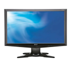 Acer G195HQL Monitor Guide de d&eacute;marrage rapide