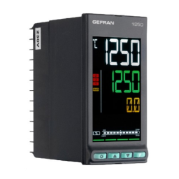 gefran 1250 PID Controller, 1/8 DIN Fiche technique | Fixfr