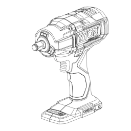 Ryobi P262 ONE+ HP 18V Brushless Cordless 4-Mode 1/2 in. Impact Wrench (Tool Only) Mode d'emploi | Fixfr