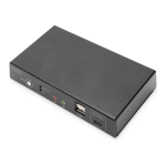 Digitus DS-12901 KVM Switch, 2 Port, 4K30Hz, USB-C/USB/HDMI in, HDMI out, Network Guide de d&eacute;marrage rapide
