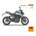 KTM 250 Duke EU 2019 Naked Bike Manuel utilisateur