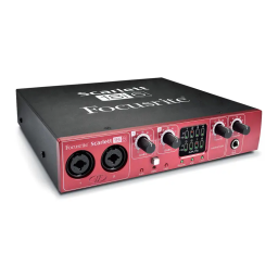 Interface. Focusrite Scarlett 18i6 | Fixfr