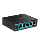 Trendnet TE-FP051 6-Port Unmanaged Fast Ethernet Long Range PoE+ Switch Fiche technique
