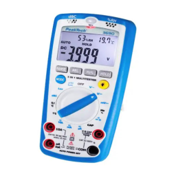 PeakTech P 3690 4000 counts multimeter, environmental measurements Manuel du propriétaire | Fixfr