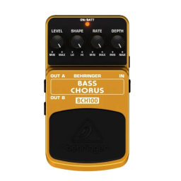 Behringer BCH100 Manuel utilisateur | Fixfr
