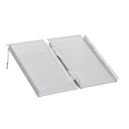 HOMCOM 713-001V03SR Textured Aluminum Folding Wheelchair Ramp Mode d'emploi | Fixfr