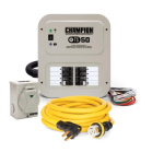 Champion Power Equipment 201193 50A Manual Transfer Switch Installation manuel