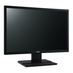 Acer V226HQLB Monitor Manuel utilisateur | Fixfr