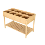 Outsunny 845-238V01 Raised Wooden Garden Bed Grid Planter Stand Mode d'emploi