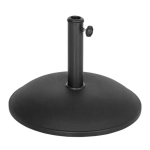 Outsunny 840-047 20&quot; 55 lbs Round Cement Umbrella Base Stand Market Parasol Holder Mode d'emploi