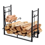 Outsunny 842-129 5-Piece Firewood Log Rack 33&quot; Storage Log Holder Mode d'emploi