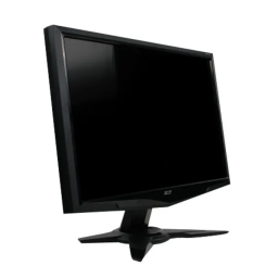 Acer G225HQ Monitor Manuel utilisateur | Fixfr