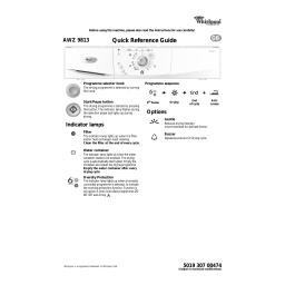 Whirlpool AWZ 9813 Manuel utilisateur | Fixfr