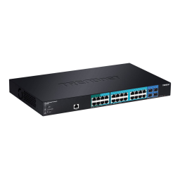 Trendnet RB-TL2-PG284 28-Port Gigabit PoE+ Managed Layer 2 Switch Manuel utilisateur | Fixfr