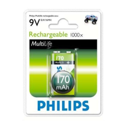 Philips 9VB1A17/10 Rechargeables Batterie Manuel utilisateur | Fixfr