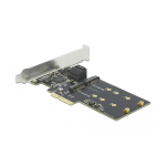 DeLOCK 90499 3 port SATA and 2 slot M.2 Key B PCI Express x4 Card - Low Profile Form Factor Fiche technique