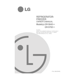 LG GR-S642QVQ Manuel du propriétaire | Fixfr