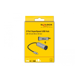 DeLOCK 64115 2 Port USB 3.2 Gen 1 Hub Fiche technique | Fixfr