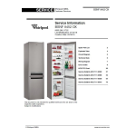 Whirlpool BSNF 8452 OX Fridge/freezer combination Manuel utilisateur