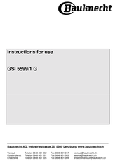 Bauknecht GSI 5599/1 G IX Dishwasher Manuel utilisateur | Fixfr