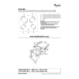 Whirlpool AKM 989/NE/01 Hob Manuel utilisateur | Fixfr