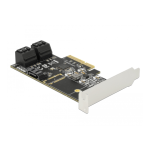 DeLOCK 90395 5 port SATA PCI Express x4 Card - Low Profile Form Factor Fiche technique