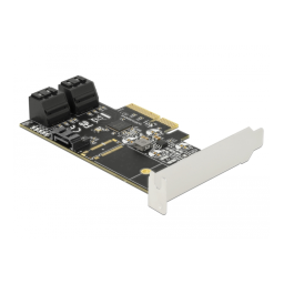 DeLOCK 90395 5 port SATA PCI Express x4 Card - Low Profile Form Factor Fiche technique | Fixfr