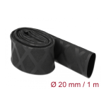 DeLOCK 19593 Heat Shrink Tube X-pattern non-slip 1 m x 20 mm black Fiche technique