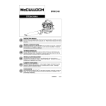 McCulloch BVM 240: Mode d'emploi + Chat IA &amp; PDF