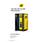 ESAB iSeries 100i, 200i, 300i, and 400i Plasma Systems Manuel utilisateur