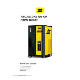 ESAB 100i, 200i, 300i, 400i : Manuel d'instruction + AI Chat | Fixfr
