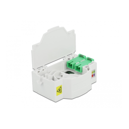 DeLOCK 86543 Optical Fiber Connection Box for DIN Rail 4 x SC Simplex or LC Duplex Fiche technique | Fixfr