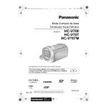 Panasonic HCV707EF Guide de d&eacute;marrage rapide