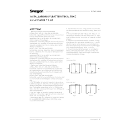 Swegon TBKX Air cooler Mode d'emploi | Fixfr