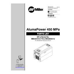 Miller XMT 450 MPA (400 VOLT MODEL) CE Manuel utilisateur | Fixfr