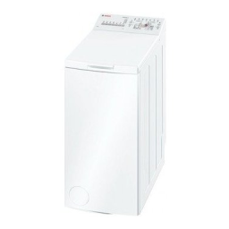 Bosch WOR16154OE Washing machine Manuel utilisateur | Fixfr