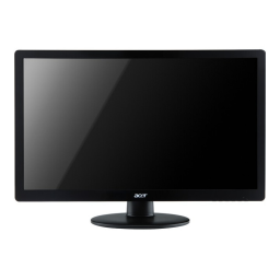 Acer S240HL Monitor Manuel utilisateur | Fixfr