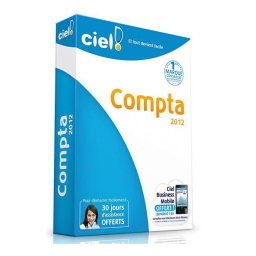 Ciel Compta 2012 Windows Manuel utilisateur | Fixfr