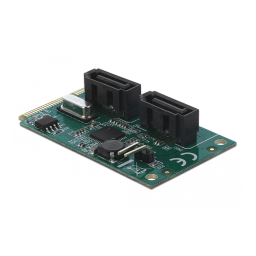 DeLOCK 95264 Mini PCIe Converter to 2 x SATA Fiche technique | Fixfr