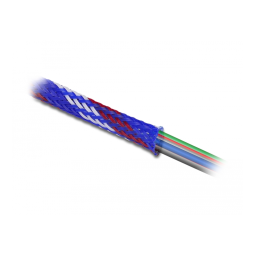 DeLOCK 20741 Braided Sleeve stretchable 2 m x 6 mm blue-red-white Fiche technique | Fixfr