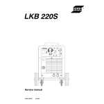 ESAB LKB 220S Manuel utilisateur