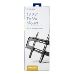 Insignia NS-TVMFP12 Fixed TV Wall Mount for Most 19&quot; - 39&quot; Flat-Panel TVs Manuel utilisateur