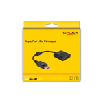 DeLOCK 61023 Adapter DisplayPort 1.2 male to DVI female 4K Passive black Fiche technique