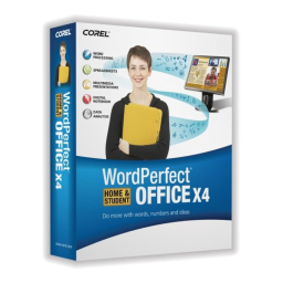 Corel WordPerfect Office X4 Mode d'emploi | Fixfr